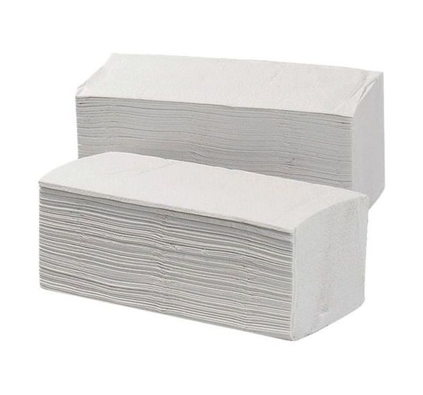 Carton de 375 essuie mains plissés - 20,5x24 cm