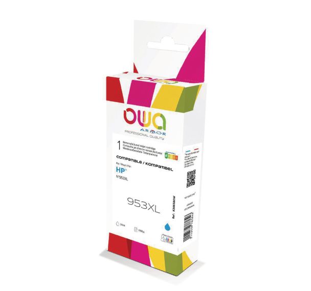 Cartouche d'encre 953 XL haute capacité compatible HP  - Owa