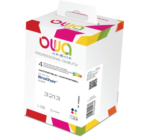 Cartouche d'encre remanufacturée BROTHER LC-3213 - OWA