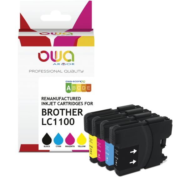 Cartouche d'encre remanufacturée BROTHER LC1100 - OWA