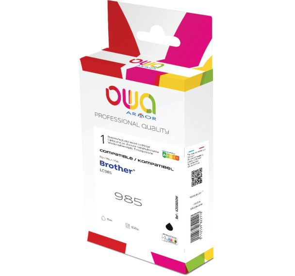Cartouche d'encre remanufacturée BROTHER LC985 - Noir
