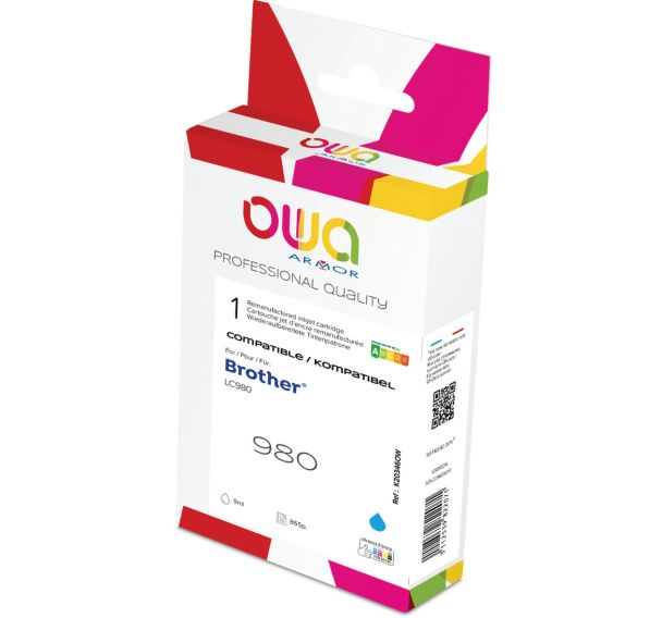 Cartouche d'encre remanufacturée Brother LC980 - Owa