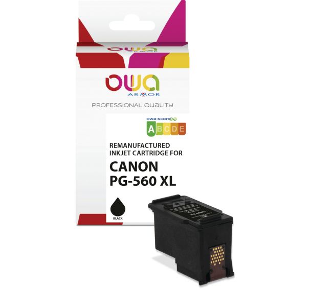 Cartouche d'encre remanufacturée Canon PG-560 XL - Noir