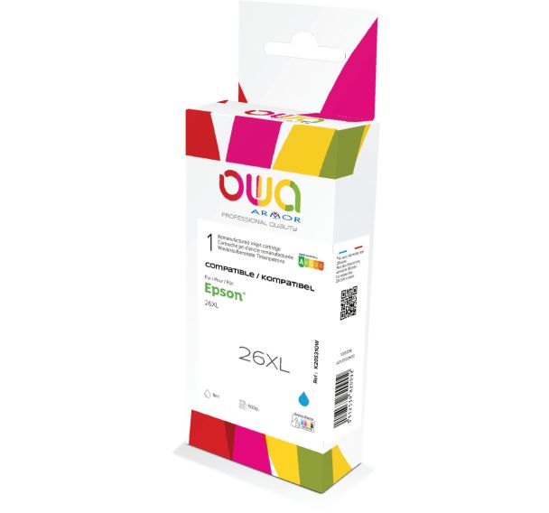 Cartouche d'encre remanufacturée Epson 26XL - Owa