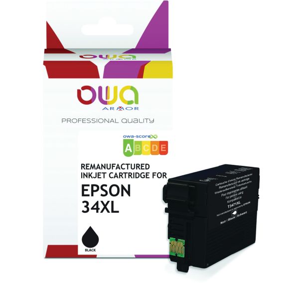 Cartouche d'encre remanufacturée Epson 34 STD-XL - OWA