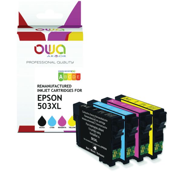Cartouche d'encre remanufacturée Epson 503XL - 4 couleurs