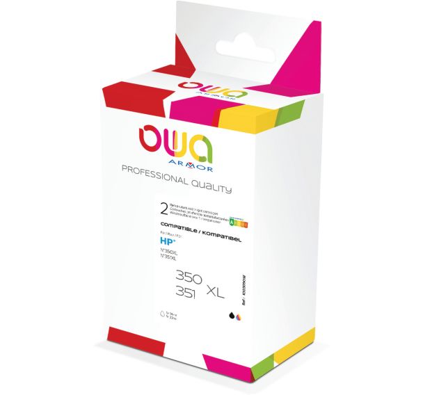 Cartouche d'encre remanufacturée HP350XL/351XL - OWA