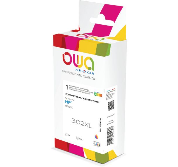 Cartouche d'encre remanufacturée HP 302XL 3C - OWA