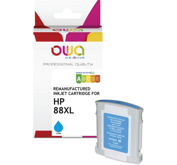 Cartouche d'encre remanufacturée HP 88XL - Owa