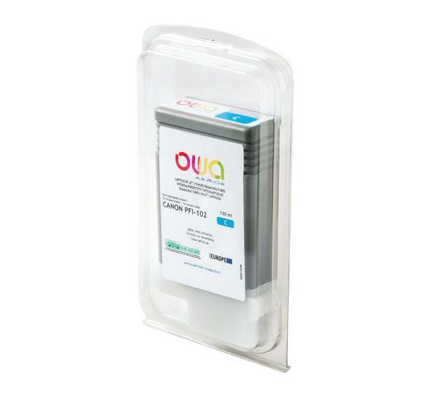 Cartouche d'encre traceur remanufacturée Canon PFI-102 - Owa