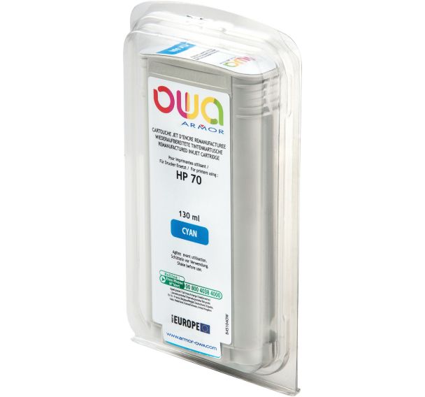 Cartouche d'encre traceur remanufacturée HP 70 - Owa