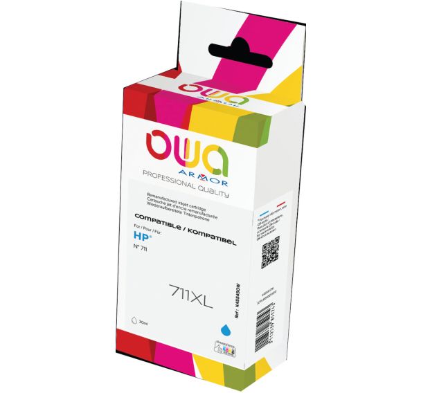 Cartouche d'encre traceur remanufacturée HP 711 - Owa
