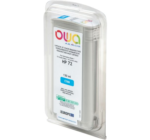 Cartouche d'encre traceur remanufacturée HP 72 - OWA