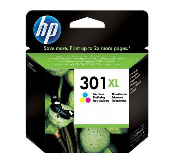Cartouche jet d'encre 3 couleurs grande capacité HP 301 XL CH564EE