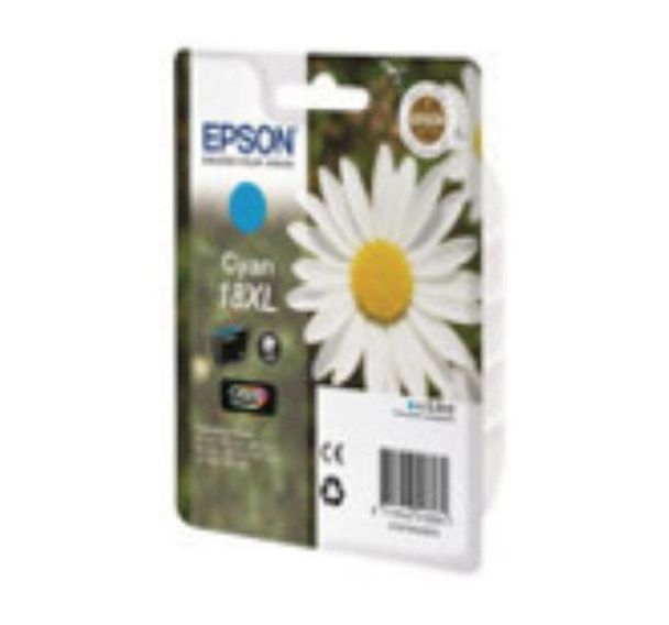 Cartouche jet d'encre Epson T1812 C13T18124012  cyan T18XL