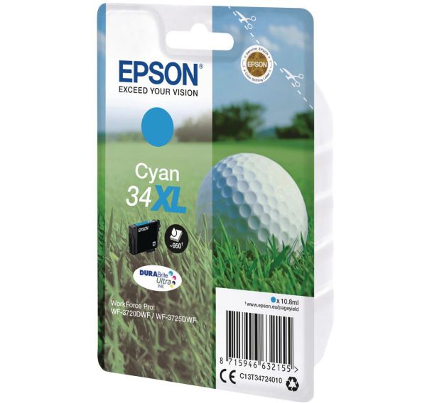 Cartouche jet d'encre Haute capacité 34XL ''Balle de golf'' -Epson