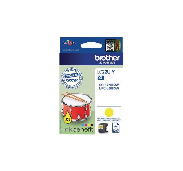 Cartouche jet d'encre Haute capacité LC22U - Brother