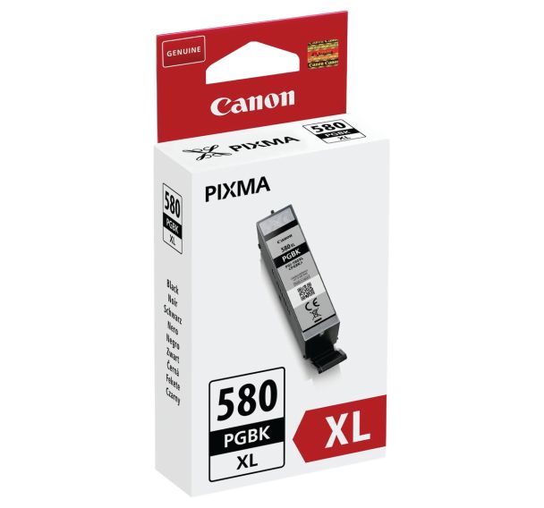 Cartouche jet d'encre PGI-580PGBK XL Noir pigmenté - Canon