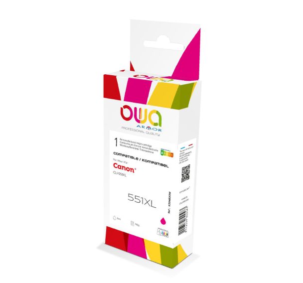Cartouche jet d'encre compatible Canon CLI-551 - Owa