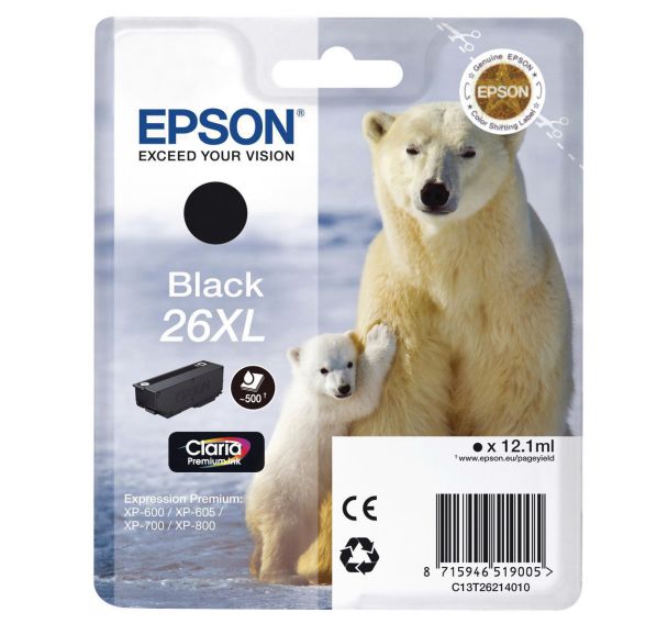 Cartouche jet d'encre haute capacité 26XL - Epson