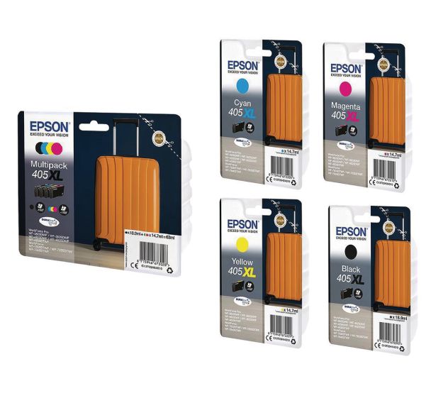 Cartouche jet d'encre haute capacité 405XL ''Valise'' - Epson