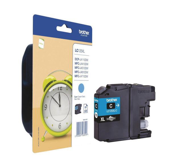Cartouche jet d'encre haute capacité LC125XL - Brother
