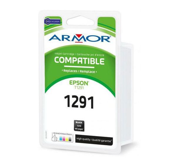 Cartouche jet encre noire compatible Epson T1291 C13T12914012