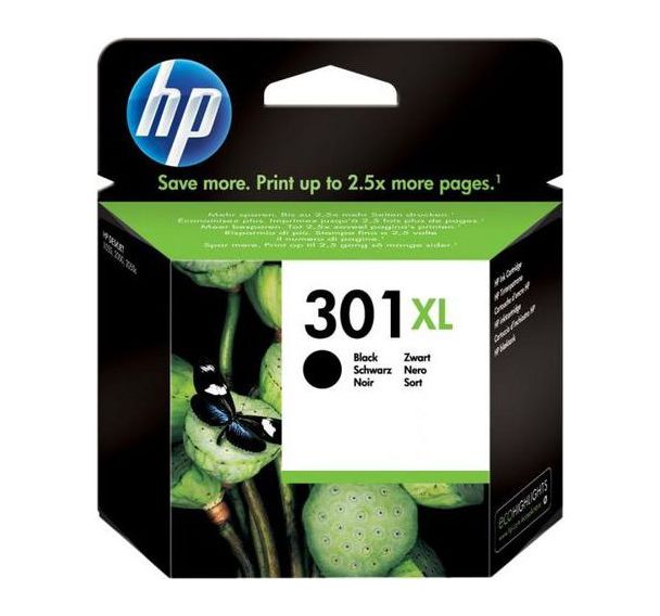 Cartouche jet encre noire grande capacité HP 301 XL CH563EE