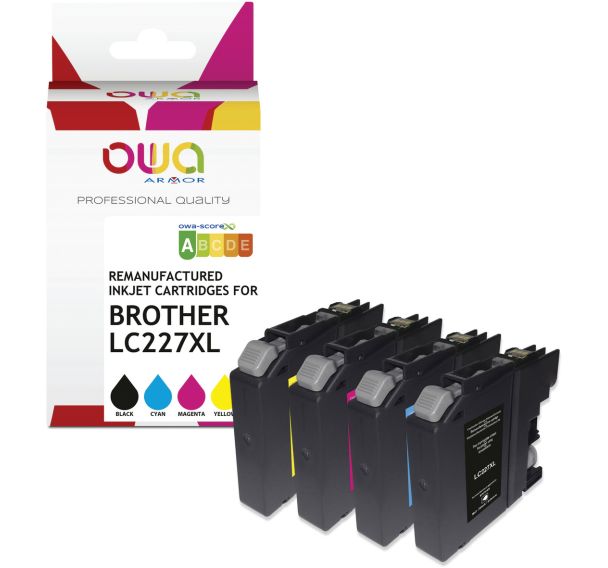 Cartouche remanufacturé Brother LC225XL/LC227XL - 4 couleurs