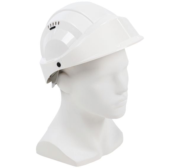 Casque Orizon ventilé blanc avec visière blanche