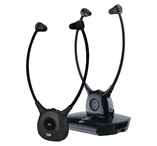 Casque TV stéthoscope DOLFIN ONYX DUO - Liaison sans fil - Cgv
