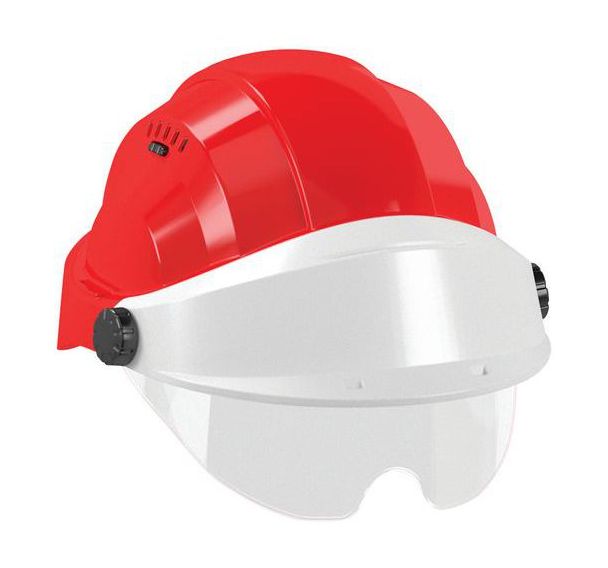 Casque avec lunette Orizon® - Rouge - Taliaplast