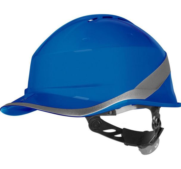 Casque de chantier ventile forme casquette baseball serrage rotor