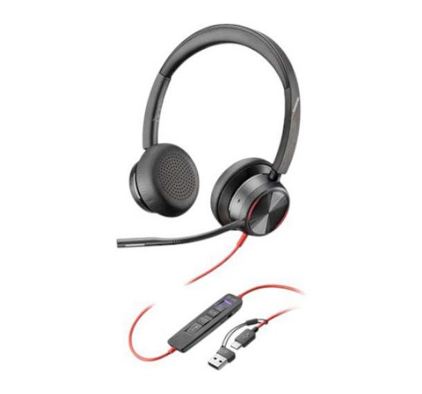 Casque duo professionnel Blackwire 8225 avec dongle