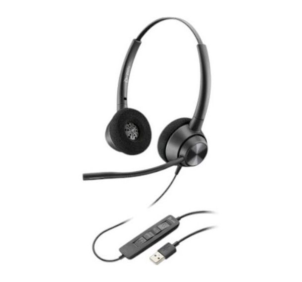 Casque filaire Encore Pro 320 - 2 écouteurs - Poly