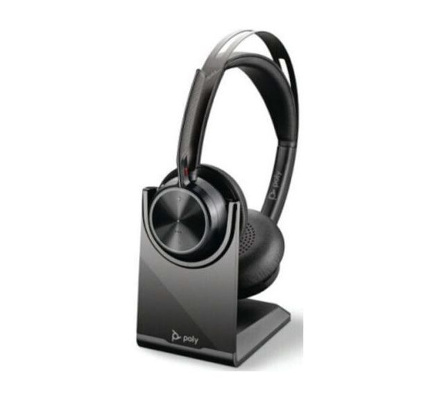 Casque sans fil Teams avec socle PC Voyager Focus 2 - USB C