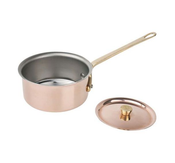 Casserolette cuivre/inox sans couvercle
