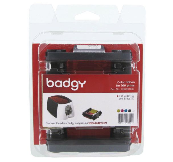 Cassette à ruban d'mpression couleur pour Badgy 100, 200