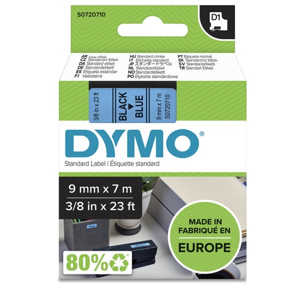 Cassette de ruban D1 largeur 9 mm - Dymo
