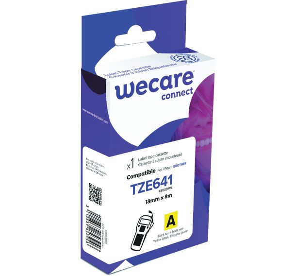 Cassette de ruban pour étiqueteuse Brother - 18 mm - TZE641