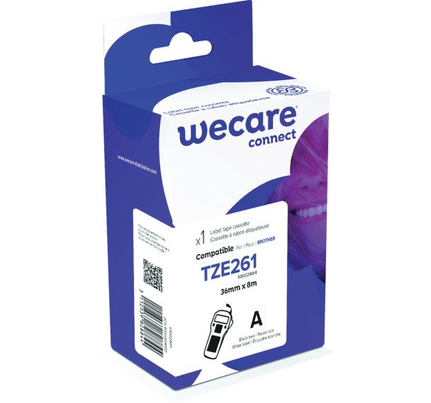 Cassette de ruban pour étiqueteuse Brother - 36 mm - TZE261