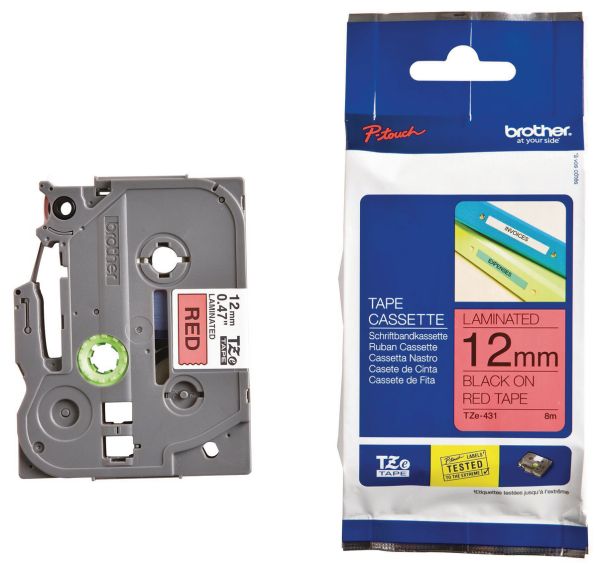 Cassette de ruban pour étiqueteuse Brother - Largeur 12 mm