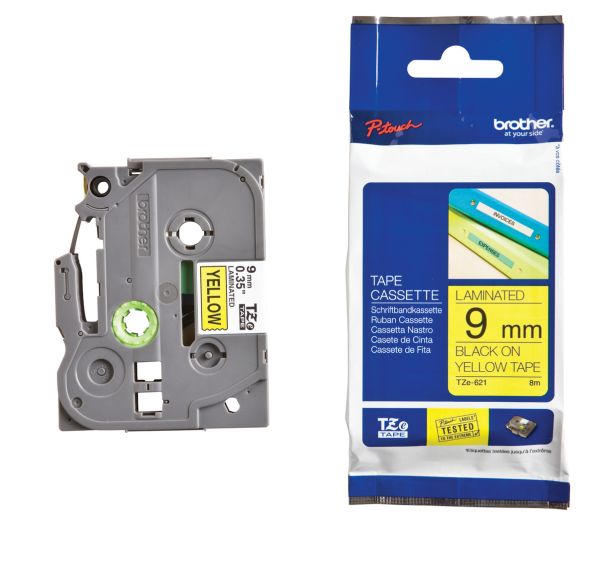 Cassette de ruban pour étiqueteuse Brother - Largeur 9 mm