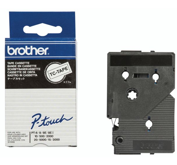 Cassette de ruban pour étiqueteuses Brother - Largeur 9 mm