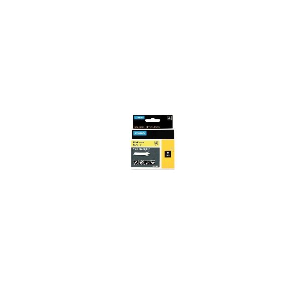 Cassettes ruban Dymo Rhino Pro ID1 - Nylon flexible - S0718120 - Noir