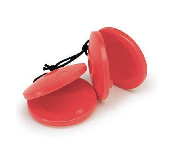 Castagnettes rondes en plastique (la paire)