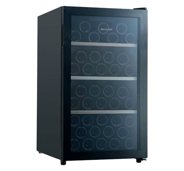 Cave à vin multizones - Capacité 56 bouteilles - Brandt - BFW56GB