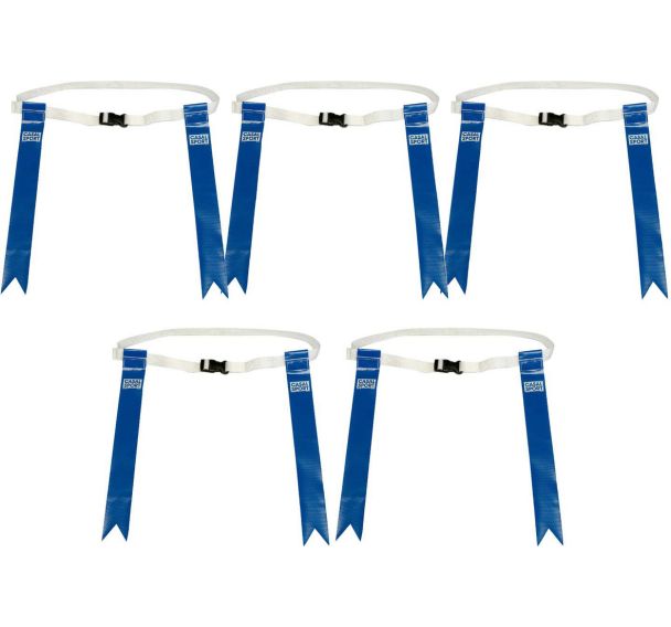 Ceinture flag football rouge - Lot de 5
