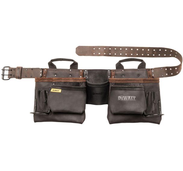 Ceinture cuir porte - outils renforcée - 11 poches