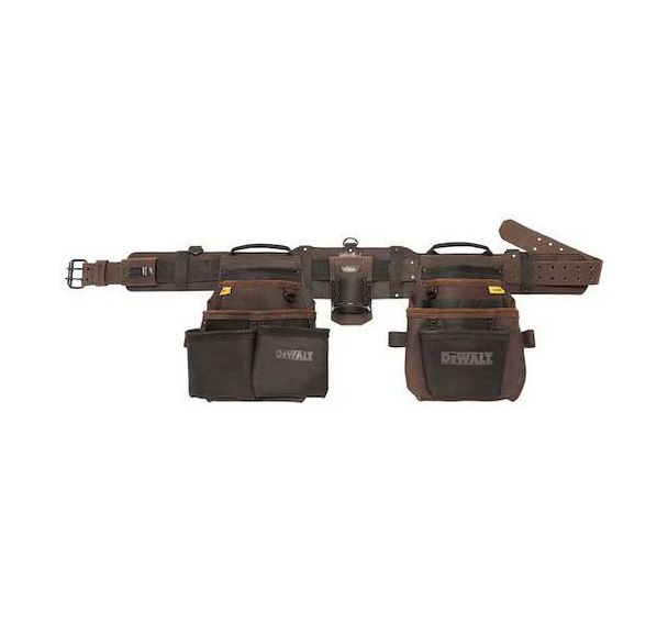 Ceinture cuir porte - outils renforcée - 18 poches